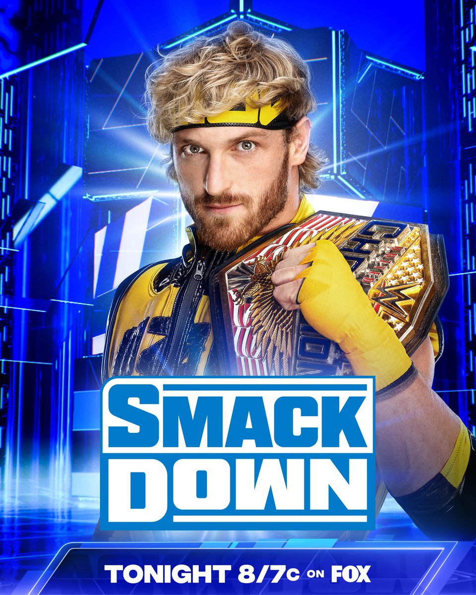 #USChampion @LoganPaul returns to #SmackDown tonight !