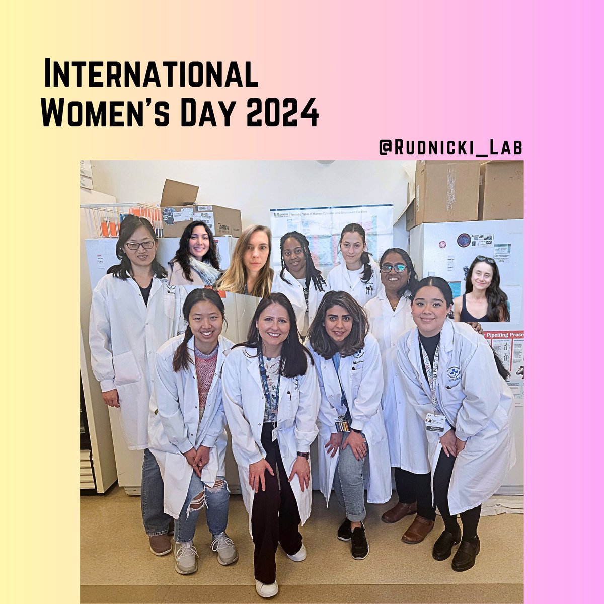 Happy International Women's Day from our lab to all of you! Amazing women doing amazing things in science! 🔬