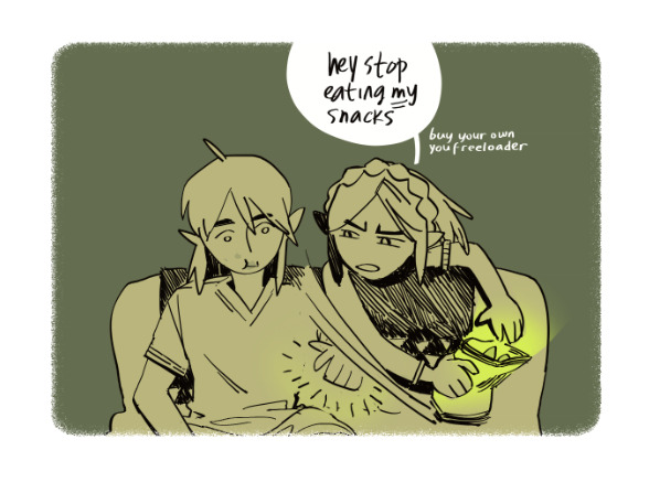 peevishpants's tweet photo. gamer snacks #totk #zelda #link https://t.co/AVcV7iFCJV
