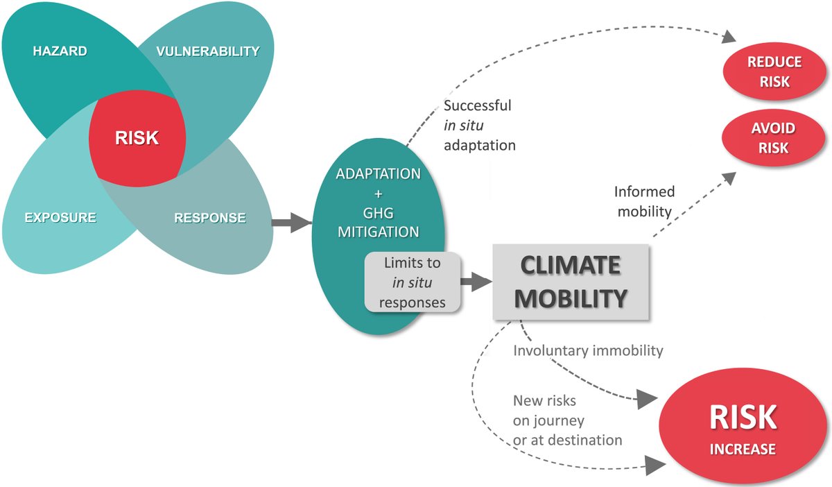 Read the new Perspective article titled 'Research Priorities for Climate Mobility' published in @OneEarth_CP by @SRosengaertner & @Amakrane of @GCCMobility, with former GCCM Senior Advisor, Dr. @NickZimson & co-authors. Check out our 🧵 ➡️