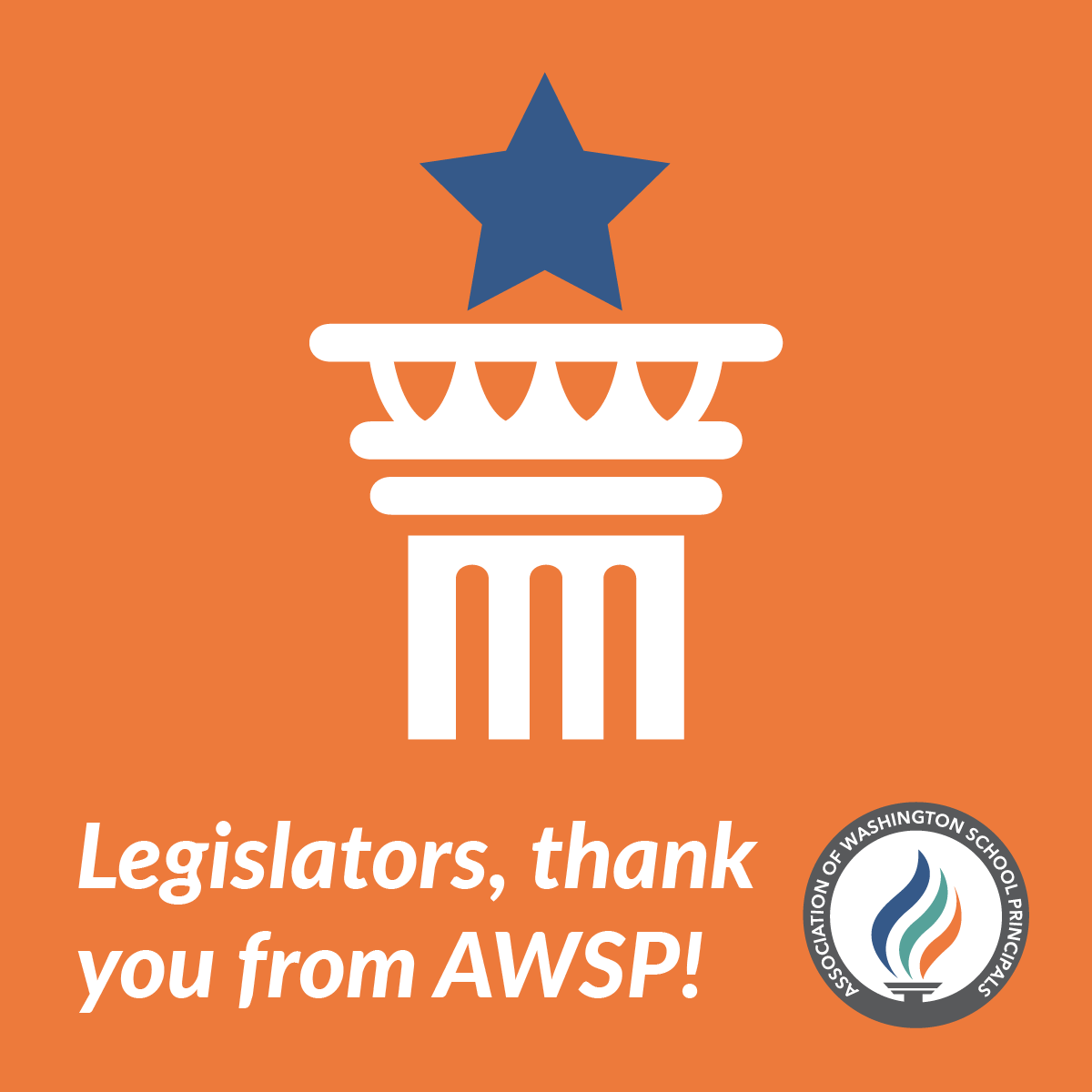AWSP thanks our Washington state legislators for helping grow, support, and sustain school leaders and the students and communities they serve during this year's legislative session. @WAHouseDems @WaHouseGOP @WASenDemocrats @WashingtonSRC