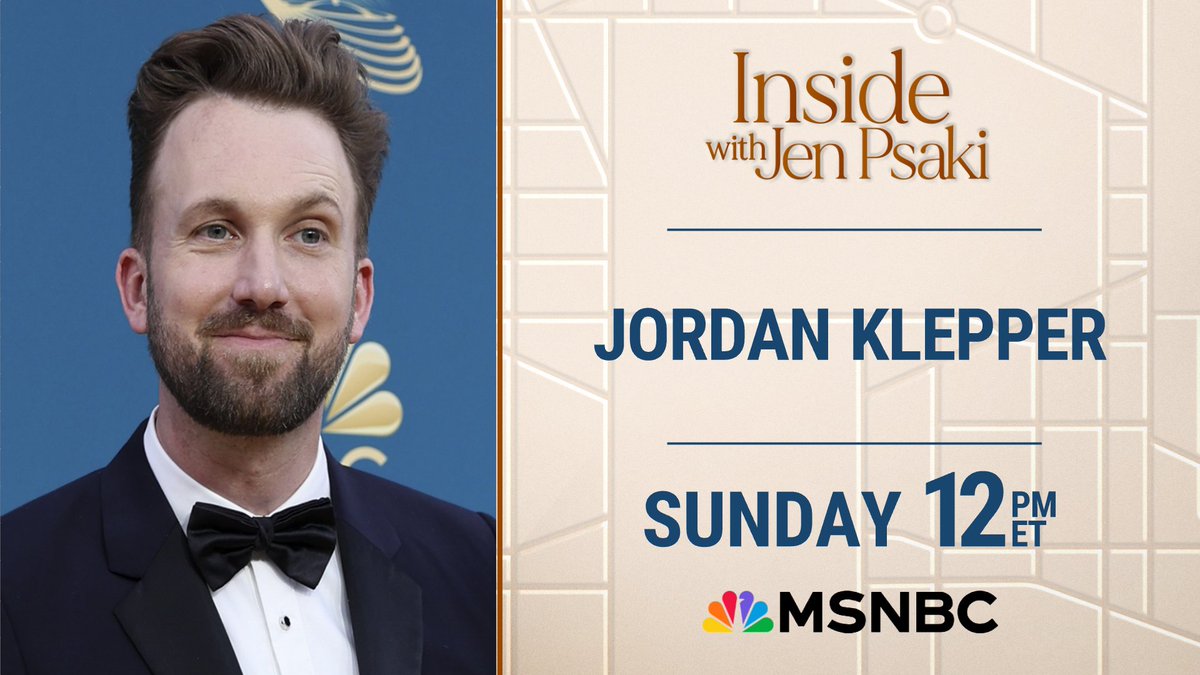 SUNDAY at 12pm ET: @jordanklepper