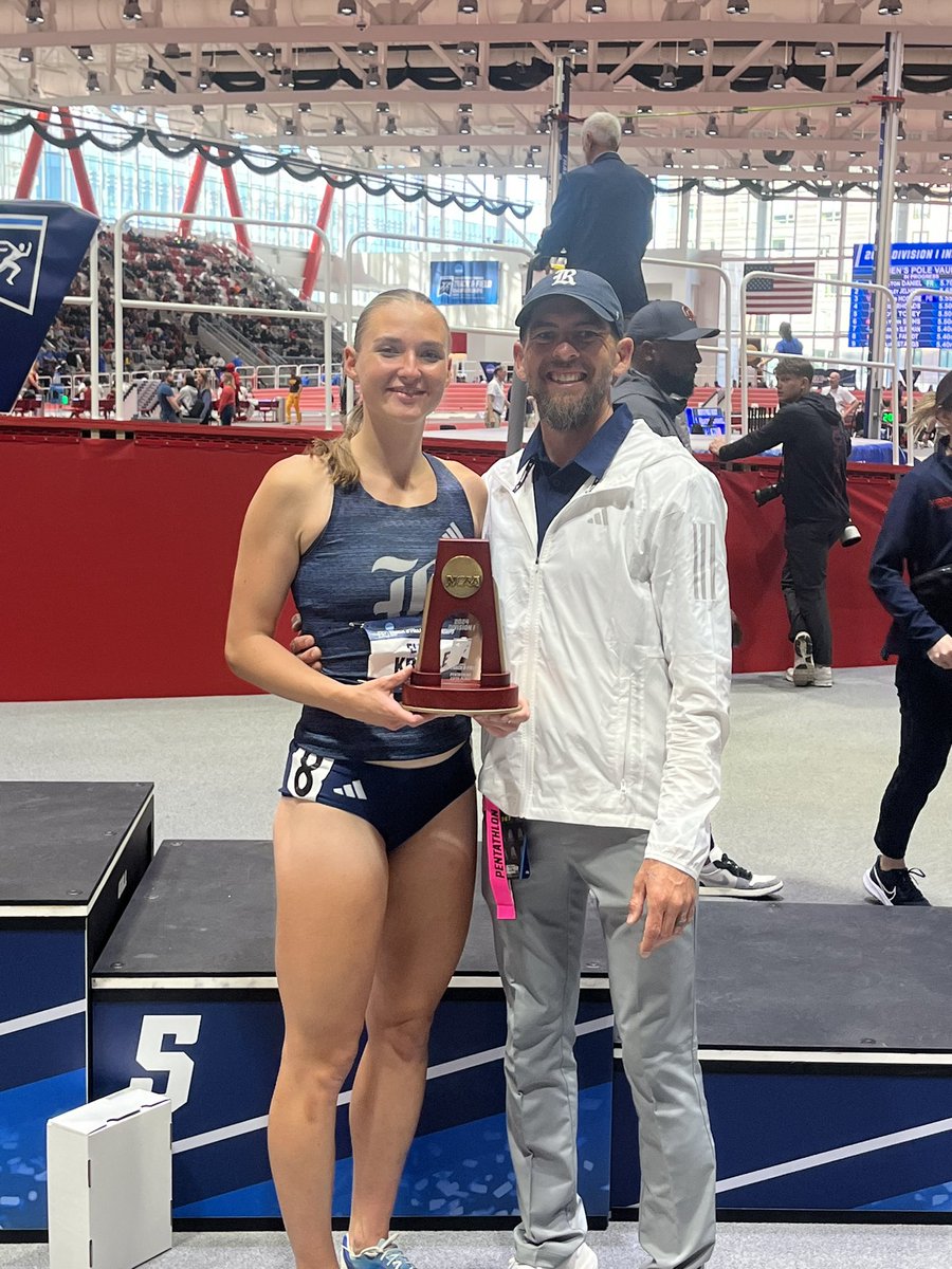 Congratulations to a great coach/athlete combo! Cutter gets his first all-American at Rice and Rice gets its first all-American in the Pentathlon!!!