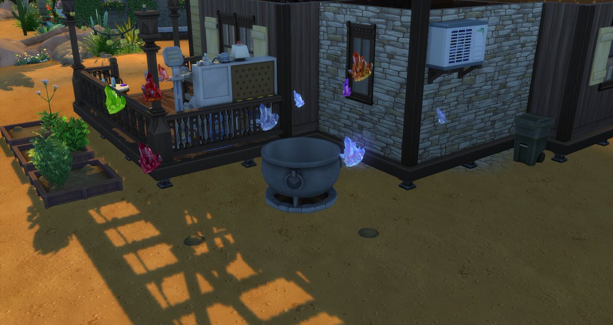 moonlitejellie's tweet photo. didn't anticipate how weird the crystal trees would look when they get hit with the age old gardening glitch... https://t.co/wMD6xfNG3b