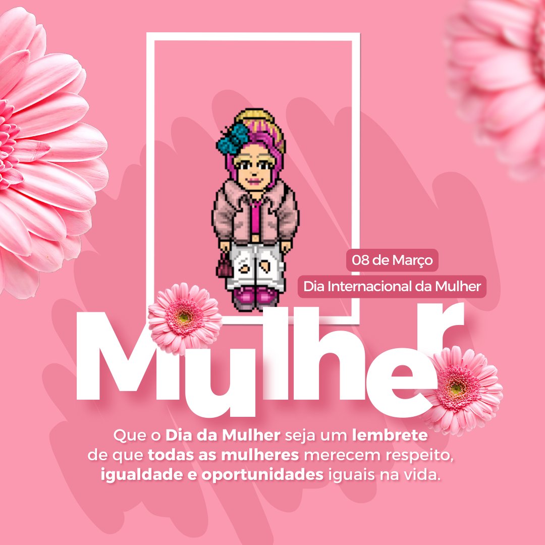 Feliz Dia da Mulher. Que sejamos todos os dias a essência de nós mesmas.