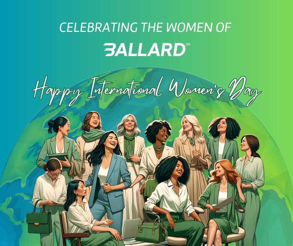 Happy International Women's Day to all the incredible and innovative women at Ballard and around the world! ✨ Join us in honoring and celebrating the invaluable contributions of the women of Ballard. 👏🌎🌿 #internationalwomensday
