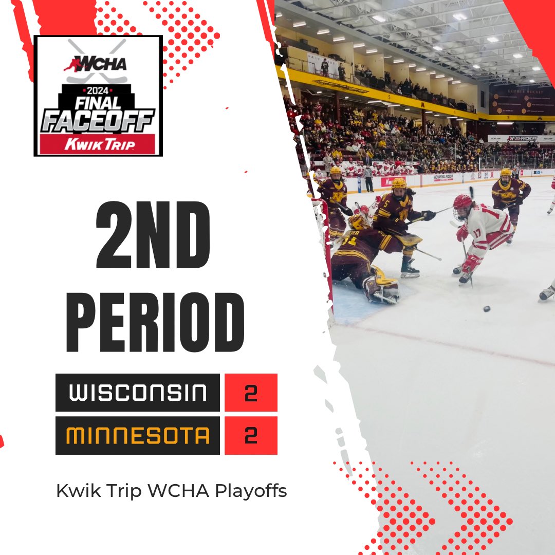 WCHA_WHockey's tweet photo. End of Period 2 here at Ridder!
@KwikTrip @TwoMenAndATruck #FinalFaceoff https://t.co/pkXHGtSRsl
