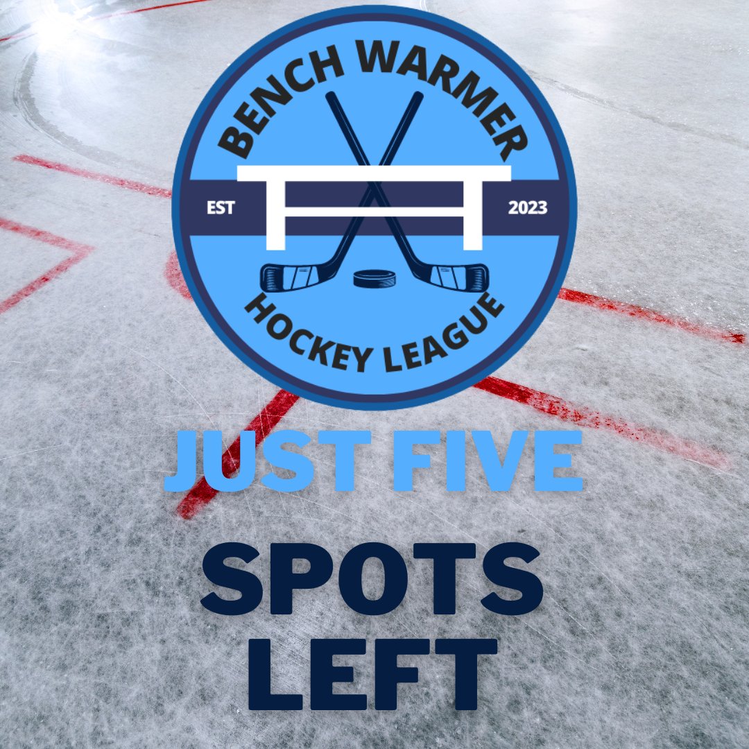 ONLY FIVE SPOTS LEFT TO JOIN ONE OF OUR 6 BWHL TEAMS!!!!!

Register ASAP if you wanna reserve your spot in the league and guarantee yourself a jersey for the Bruins, Rangers, Devils, Flyers, Northstars, or Whalers!

Be sure to register at bossicearena.com/bwhl