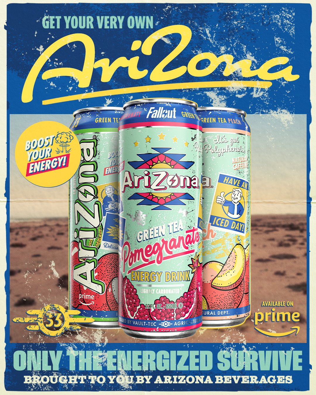 AriZona Iced Tea on X: &ldquo;AriZona x @falloutonprime Now Available 