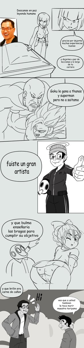 Bastante coincidencia que fuera el año del dragón
Pero hoy se nos fue #AkiraToriyama  que ha sido y sera influencia de niños/as y adultos por igual con series como #DragonBallZ o juegos como #DragonQuest.

Hasta pronto Leyenda Humana 😇