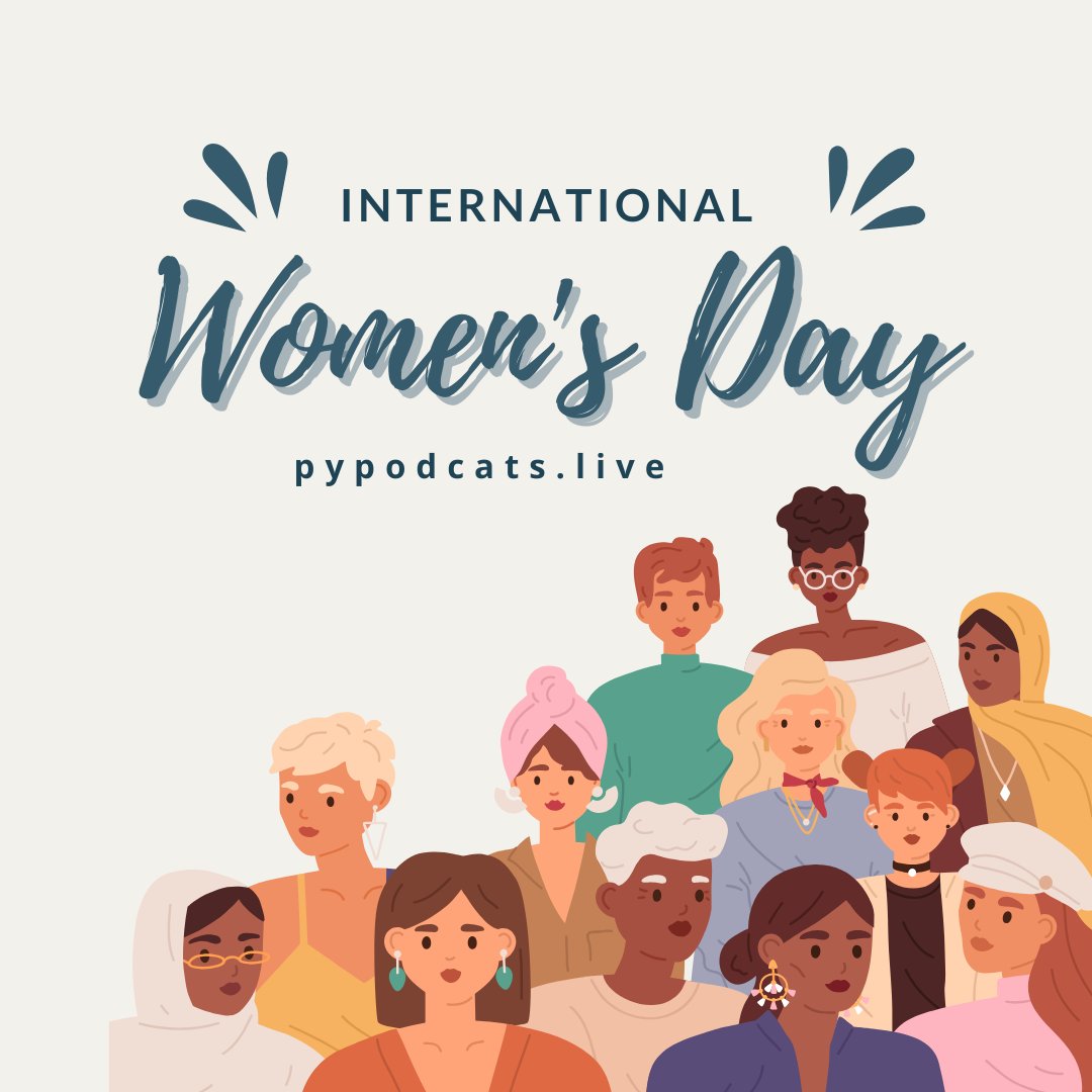 Happy International Women's Day! Join us in recognizing the accomplishments of women and their contributions to the Python community. Read our blog to learn more: pypodcats.live/blog/internati… #Python #Podcast #PyPodcats #HiddenFiguresOfPython #InternationalWomensDay #WomenInPython