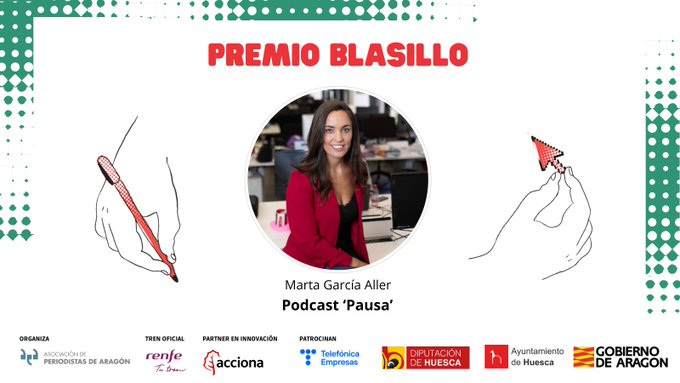 mongay55's tweet image. Merecido premio Blasillo 2024 a Marta García Aller @GarciaAller Lo recibirá el viernes próximo (15 de marzo) en Huesca, en el Congreso de Periodismo que en esta edición celebra su 25 cumpleaños. Enhorabuena, Marta. Nos vemos en Huesca! 
@congresodigital #CongresoHuesca #Forges