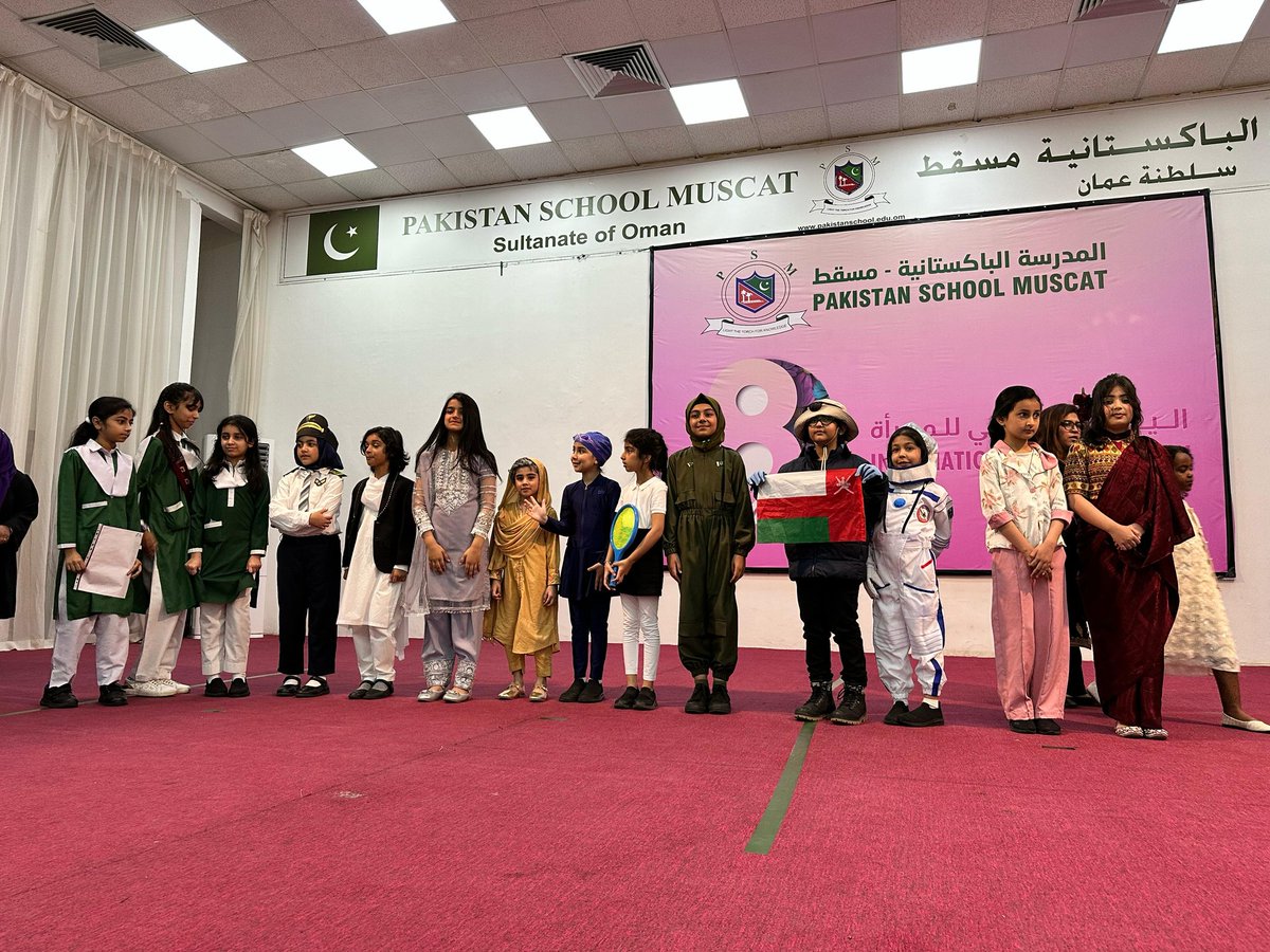 PSMJuniorBlock's tweet photo. "Empowered voices, boundless dreams! 🌟 Celebrating International Women's Day at Pakistan School Muscat with inspiring performances by our talented students. Today and every day, we honor and uplift the incredible women shaping our future. https://t.co/46o3GfNnO4