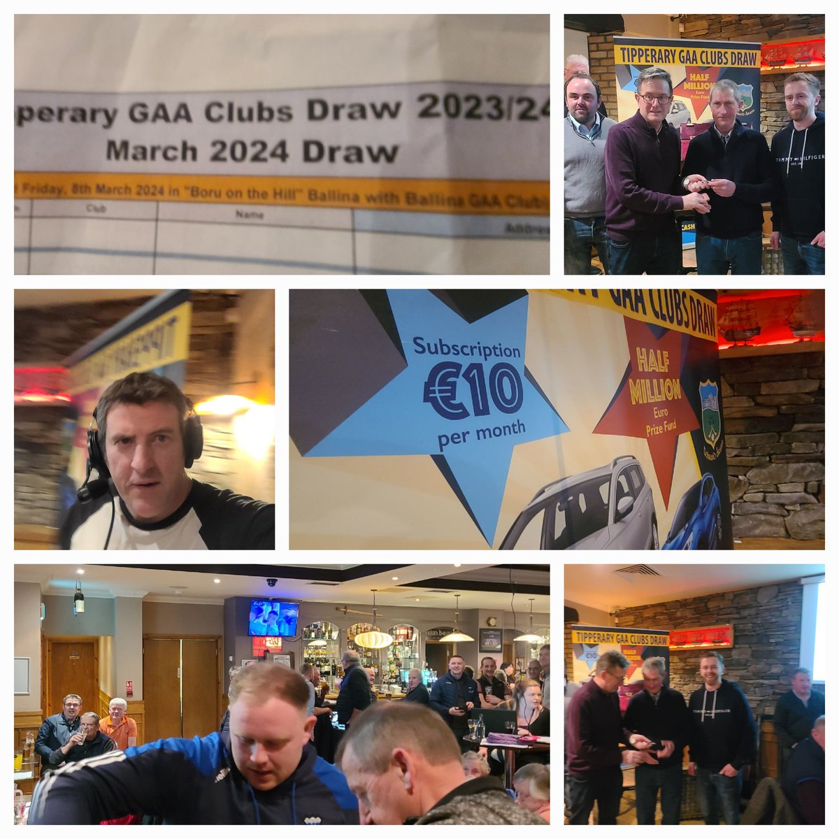 TippFMSport's tweet image. Tipperary GAA Clubs Draw is live on air with @StephenGleeson_ &amp;amp; Tim Floyd now 📻 on air from Ballina, Mike Hanly collected the keys to his brand new car from John Kennedy Motors 👏 This months big winner is Sean Treacys member Joan O'Neill 🎊 @TipperaryGAA #draw #GAA