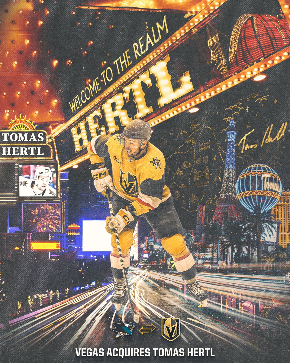 ⚔️ TOMAS HERTL HAS BEEN KNIGHTED ⚔️ #VegasBorn