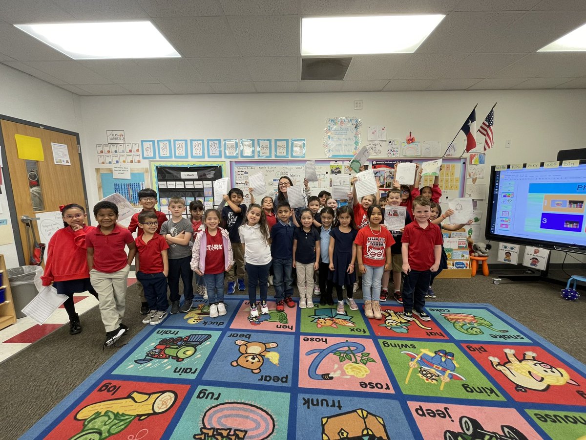 What a wonderful day to celebrate our writing! These students worked hard and were so excited to share their writing with some kindergarten friends today.