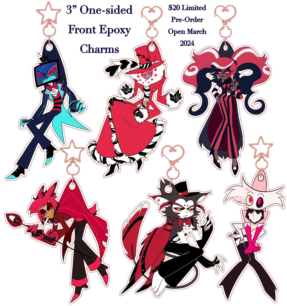 Veru_din's tweet photo. Stay tuned for this month 💖 Sale day will be announced at a later date. I will make another post before they go up for sale with exact times!

Many bundles will be available! Shop link is in my bio 🛐

#HazbinHotel #Vox #Valentino #Velvette #Alastor #Husker #Angeldust https://t.co/zL2pnFGCis