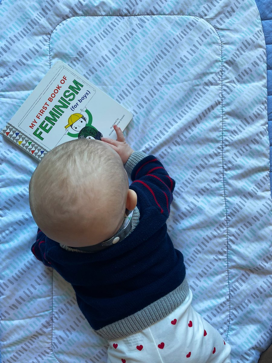 Even this 4-month-old knows that advancing #GenderEquality and #WomensRights is everyone’s responsibility — and we all benefit from it too. #IWD #InvestingInWomen