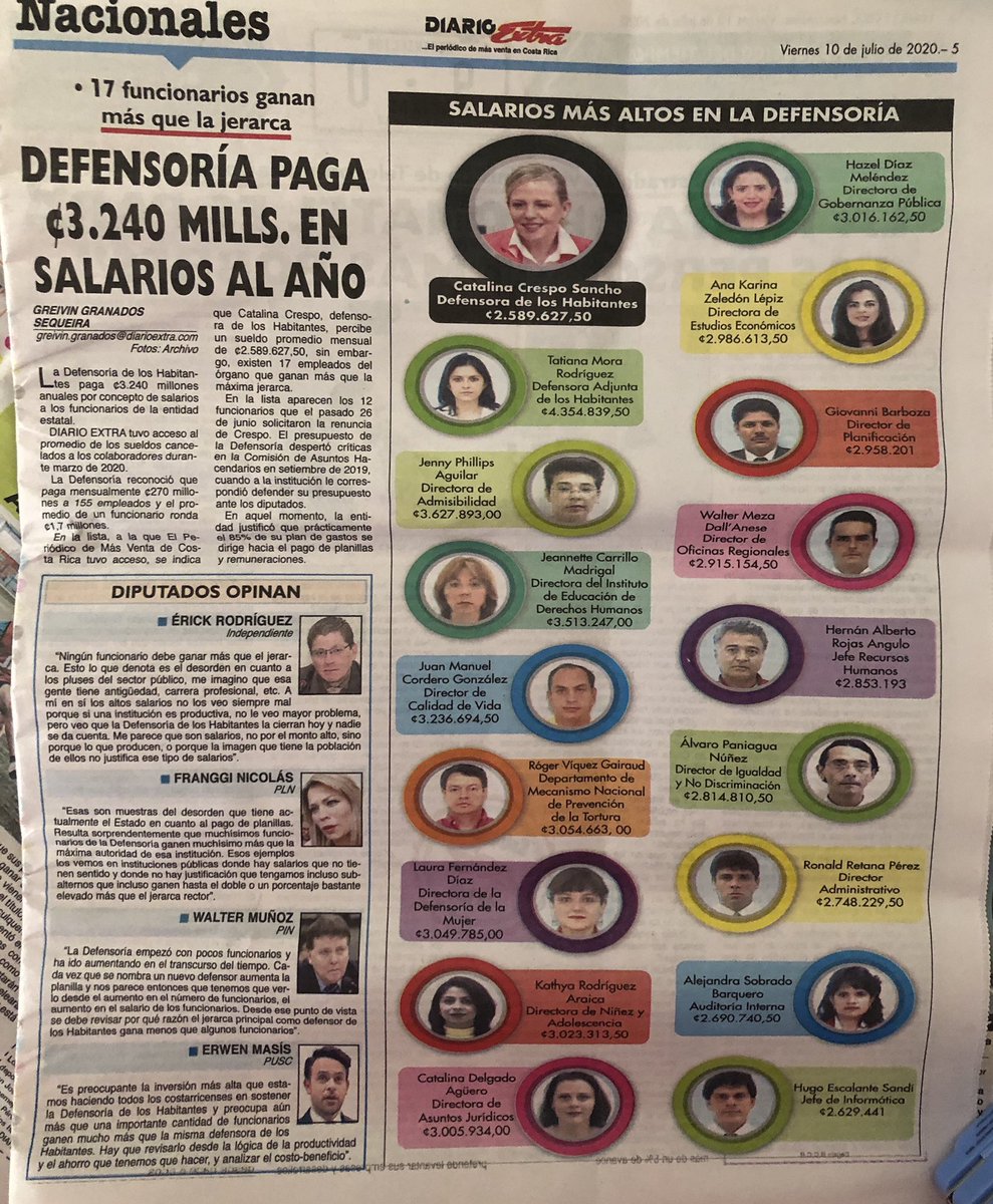 Cierren la defensoría
Ojo en 2020