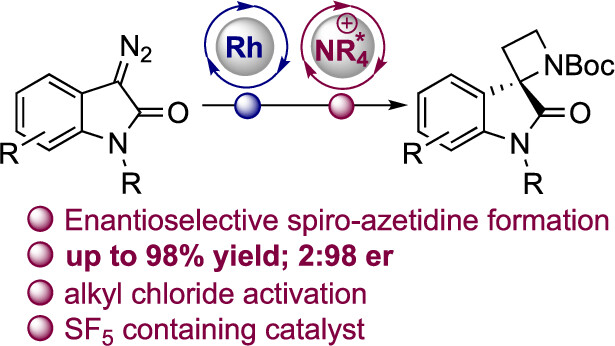 J Org Chem/Org Lett (@joc_ol) on Twitter photo Enantioenriched spirocyclic azetidine oxindoles prepared using an SF5-containing chiral phase-transfer catalyst, reported in #OrgLett by <a href="/jamesabull/">Bull Group Chemistry</a>, <a href="/ACSpiveyGroup/">Spivey Group</a>, and coworkers <a href="/impchemistry/">Imperial Chemistry</a>. Check it out: pubs.acs.org/doi/10.1021/ac… Enantioenriched spirocyclic azetidine oxindoles prepared using an SF5-containing chiral phase-transfer catalyst, reported in #OrgLett by <a href="/jamesabull/">Bull Group Chemistry</a>, <a href="/ACSpiveyGroup/">Spivey Group</a>, and coworkers <a href="/impchemistry/">Imperial Chemistry</a>. Check it out: pubs.acs.org/doi/10.1021/ac…