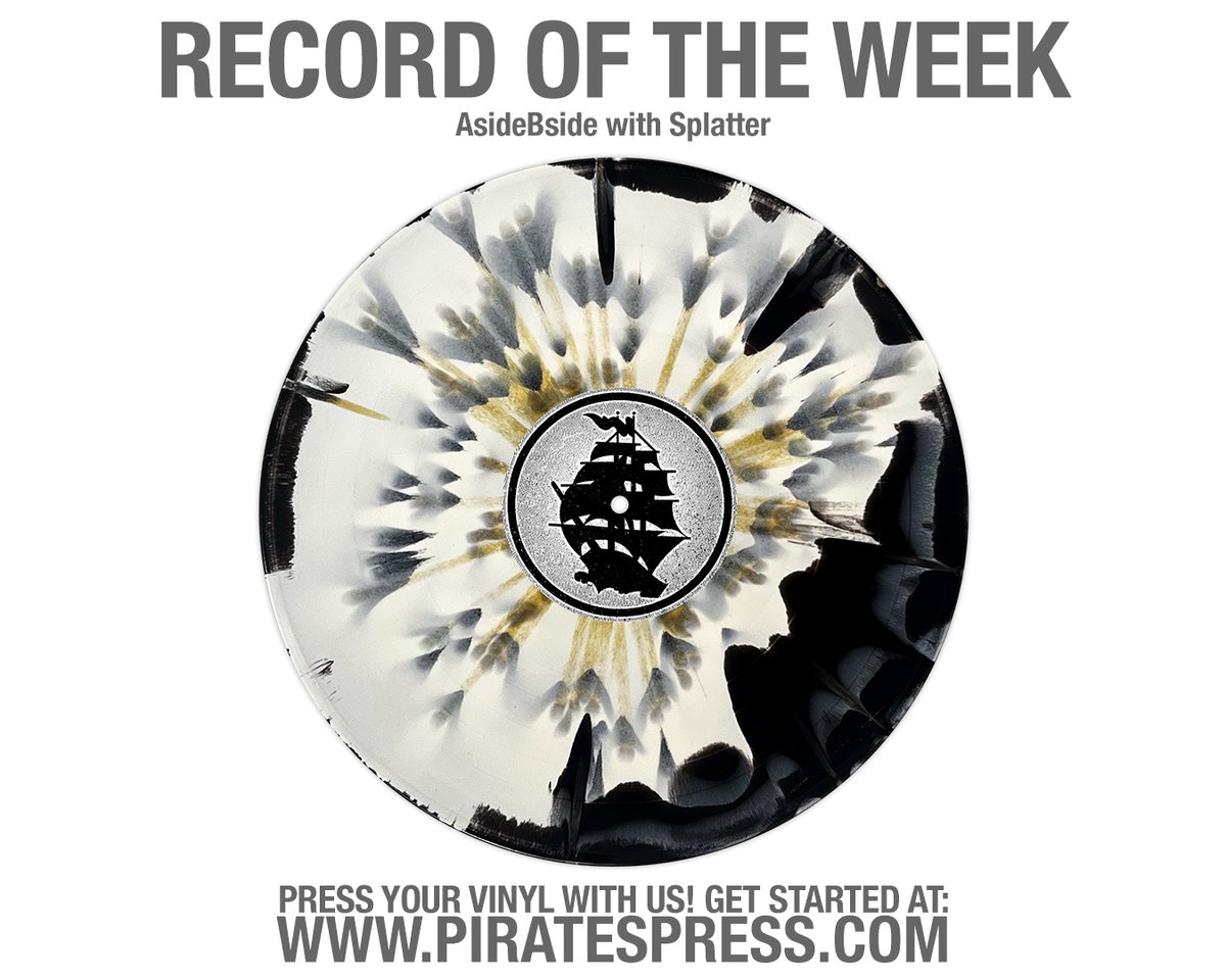 Check out our <a href="/PiratesPressMFG/">Pirates Press MFG</a> Record of the Week! This week's record features AsideBside vinyl with Splatter!

Contact a PP rep: piratespress.com/contact/
ROTW blog: piratespress.com/blog
Newsletter: bit.ly/2XreQng