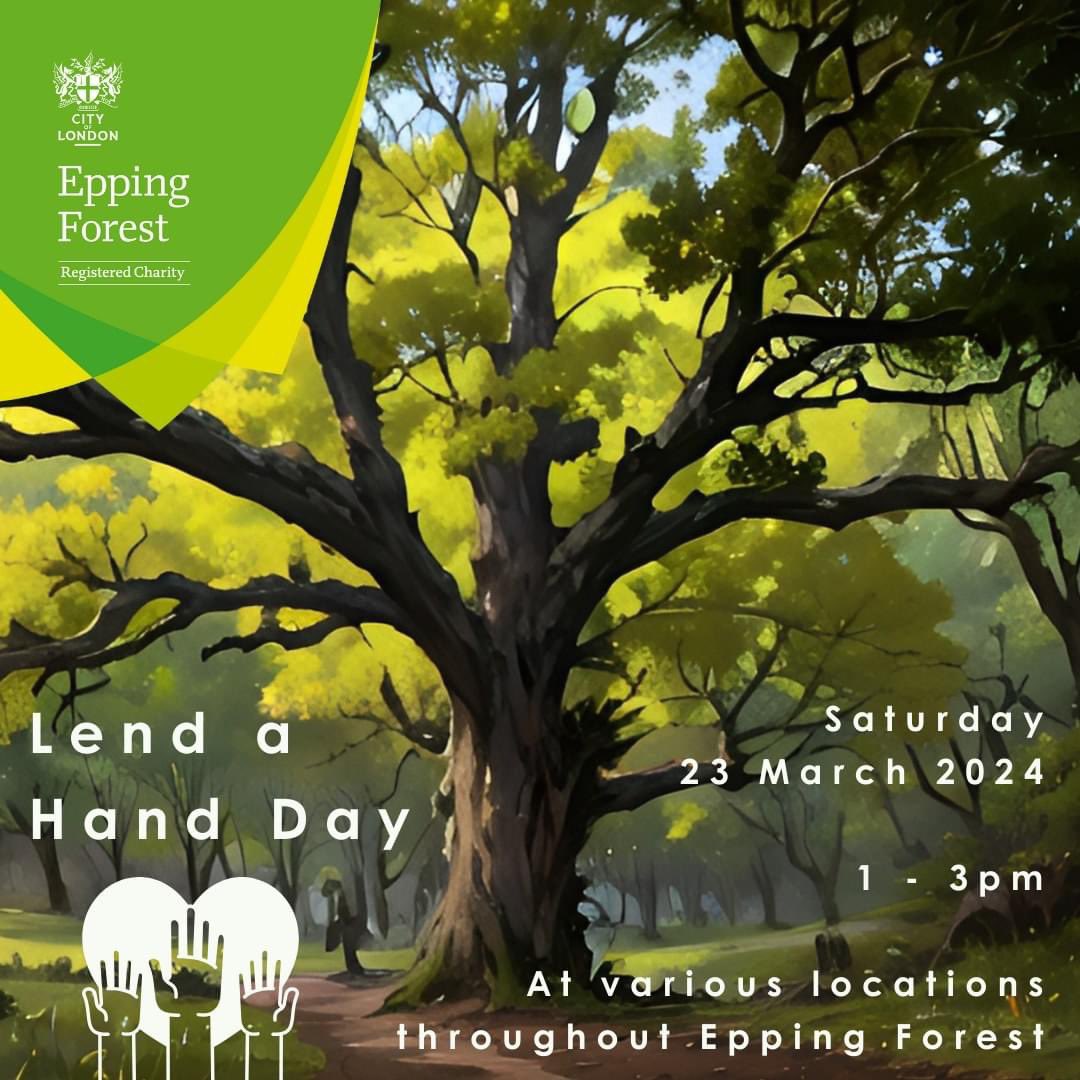 Would you like to find out more about volunteering in #EppingForest? Well, we've organised the first in a series of taster sessions for you to come and 'Lend a Hand'. There's something for everyone! Please click on the links below to find out more and to book your place: 💚Join…