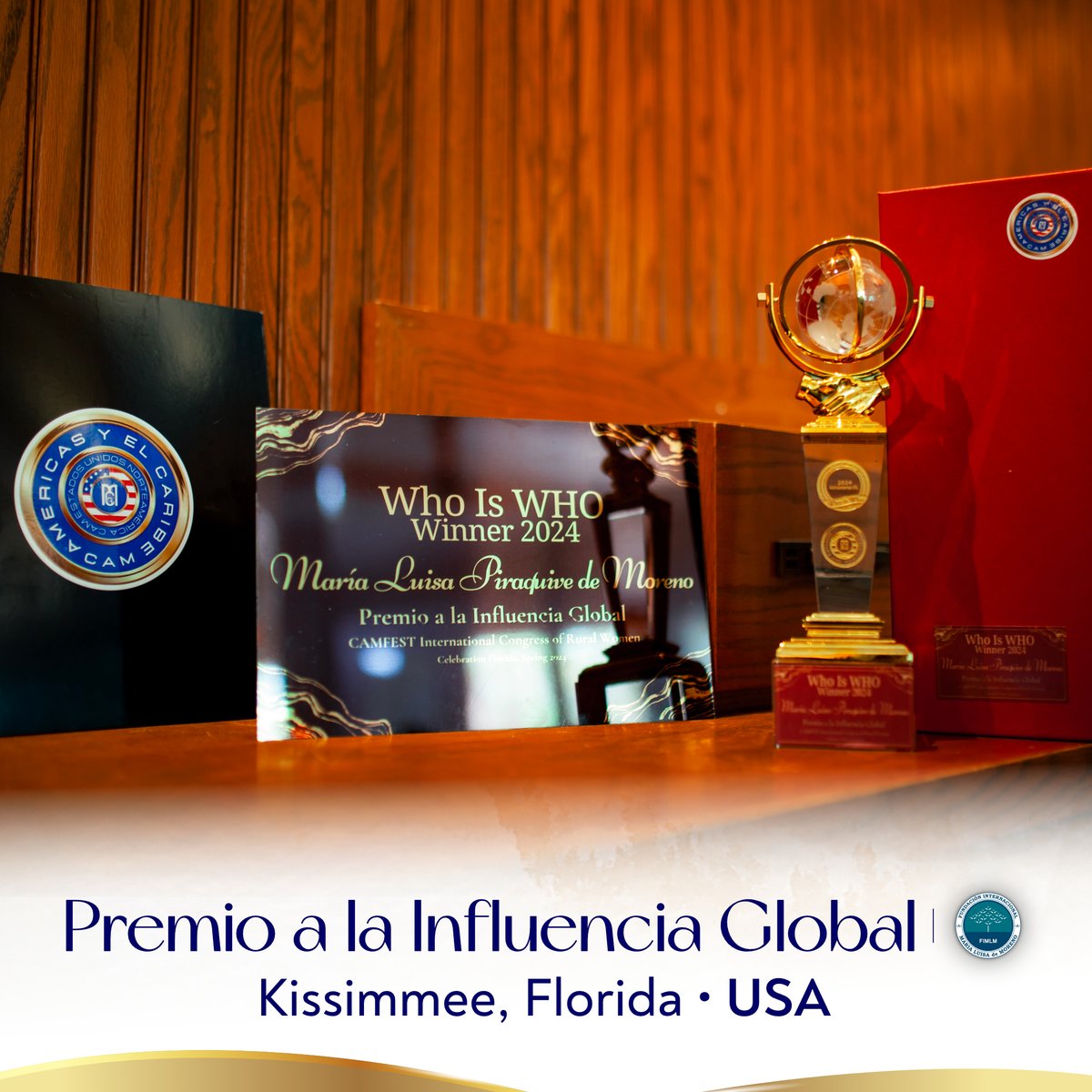 FIMLM's tweet photo. #Reconocimiento 🏆 | En Kissimmee, Florida • USA, expertos en el sector agroalimentario otorgaron el premio Who Is Who 2024 a la Dra. @mlpiraquive por la Influencia Global en la categoría Mujer Internacional, destacando el impacto de su labor.

Leer más: https://t.co/cd0tTNgxJk https://t.co/UwxzFMHKww