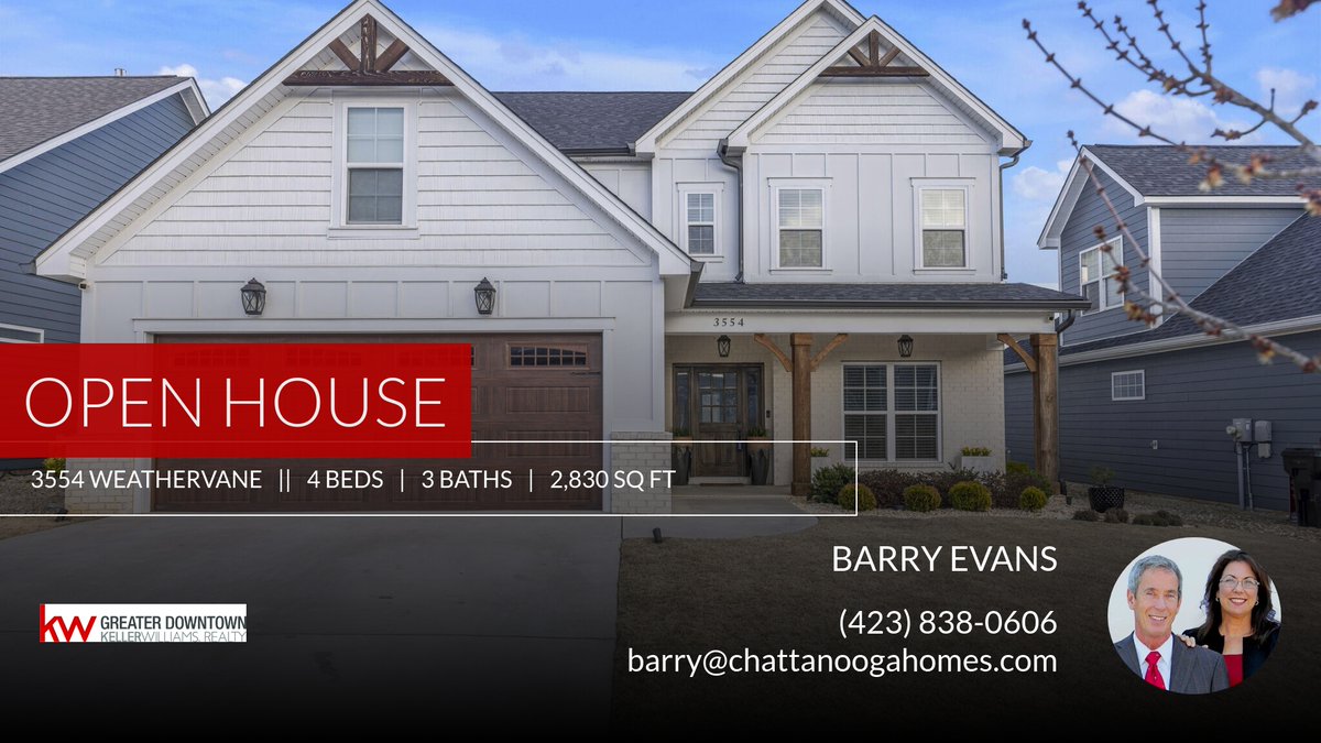 evanskw's tweet photo. Open House Sun 3/10 2pm - 4pm
Don't miss seeing this stunning custom built home in Magnolia Farms.
Call Kelly Scarpino (281) 509-5255 for more information.
Barry &amp; Diane Evans
Keller Williams Realty
423-838-0606 Bar... https://t.co/wopTSF8kgS https://t.co/lvm4znqVUr