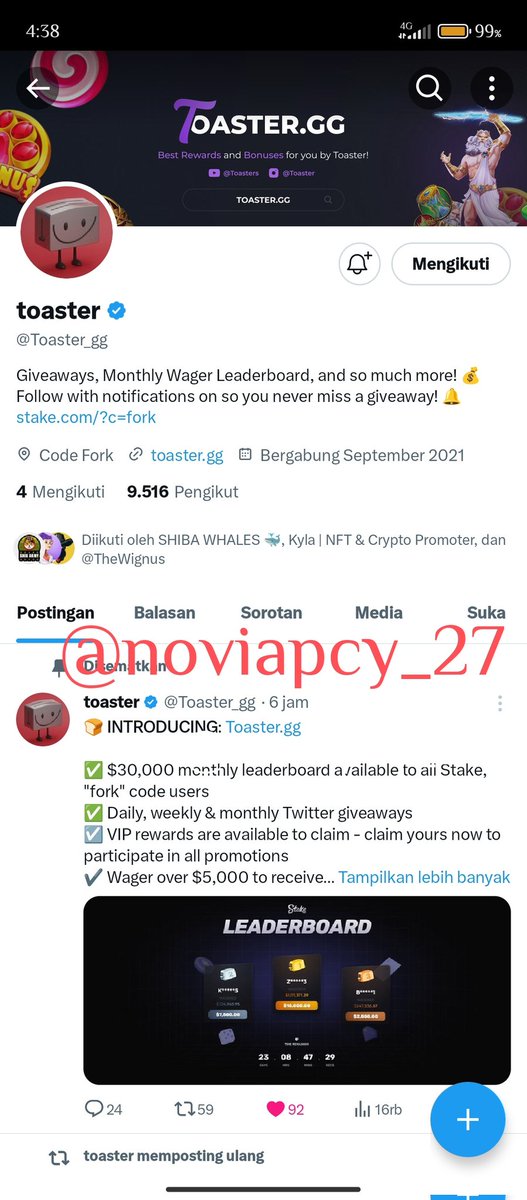 NoviaPcy_27's tweet photo. @GiveAwayHost @Toaster_gg Bismillah https://t.co/0O0mWqs1gz