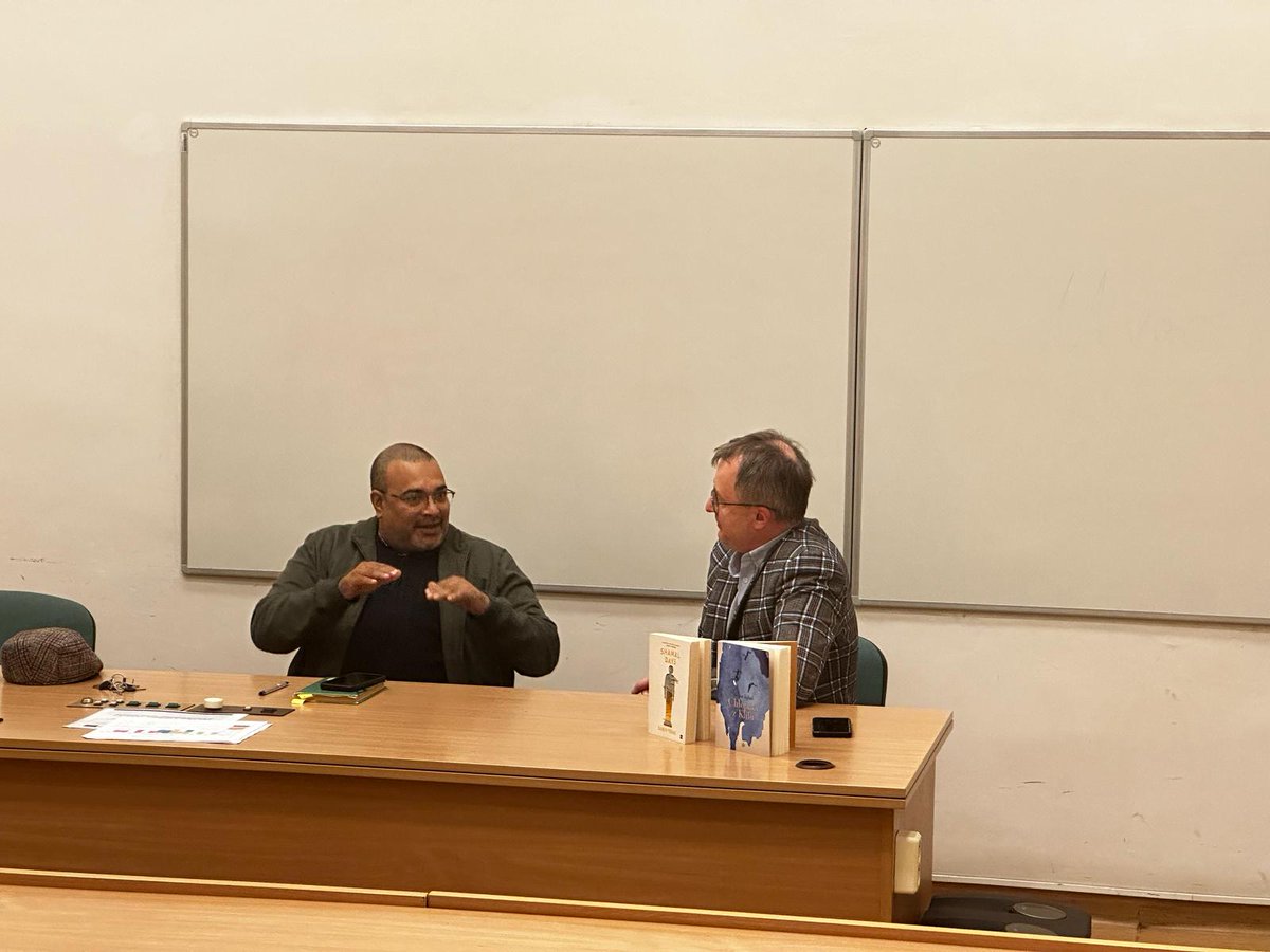 sabn's tweet photo. Had a lovely day yesterday at Adam Mickiewicz University in Poznan, Poland. Reading of The Cliffhangers in English and Polish. It was exciting. Followed by discussion and Q&amp;A on writing, Kerala and India. https://t.co/hN0uMbhdZa