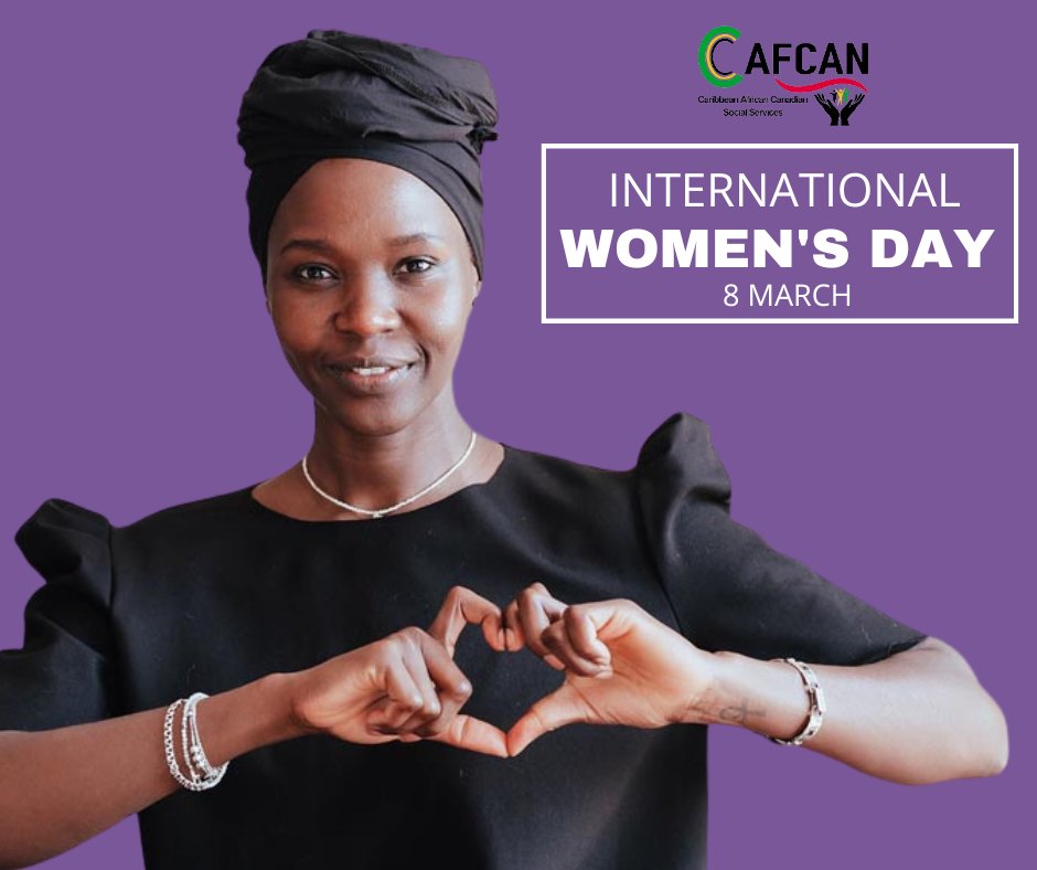 CanadianAfrican's tweet photo. Happy International Womenโs Day! This year's theme is #InspireInclusion, a time to acknowledge and honour the strength, resilience, and grace of women worldwide.
Don't forget to uplift and empower the women in your life โ they deserve acknowledgment every day!
#CAFCAN #IWD https://t.co/WFZKzpgIt8