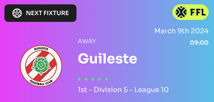HunelVilla's tweet photo. Huge match today, away to in-form league leaders Guileste. The lads have been told to play without fear, and see if we can cause an upset. Let's go! https://t.co/eQw1D1Lpuq