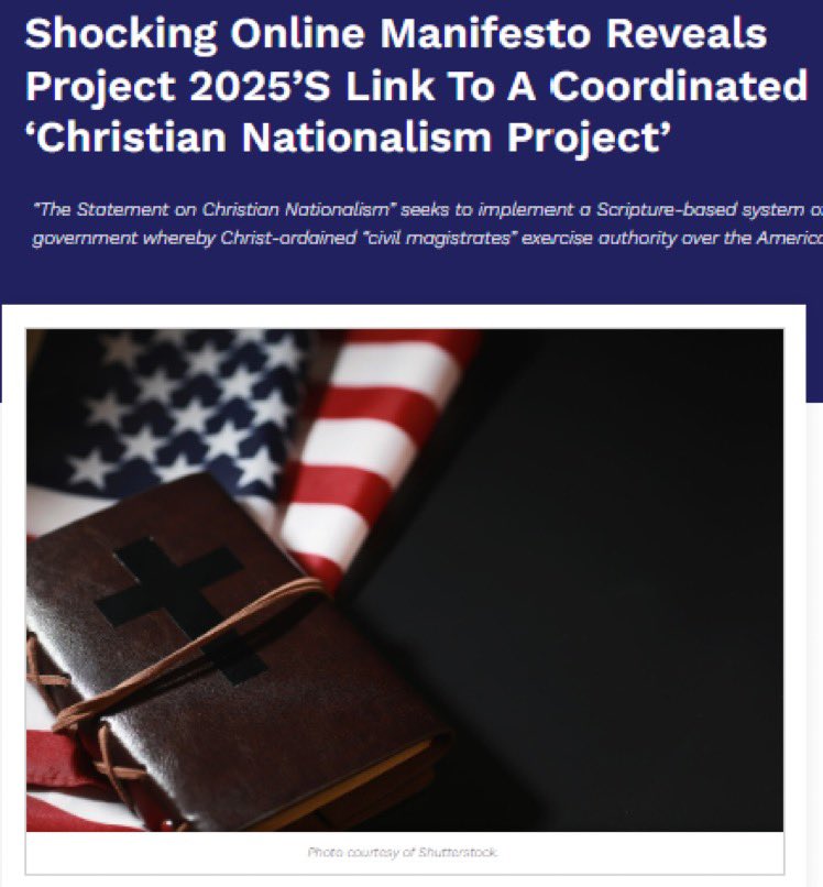 This article is NOT more of the same. The MSM has NOT reported this crucial information. I’ve never had a member of Congress QT one of my articles. Until this one… Please read it and spread the word. TY. 1/ #StopProject2025 #ChristianNationalism buckscountybeacon.com/2024/03/shocki…