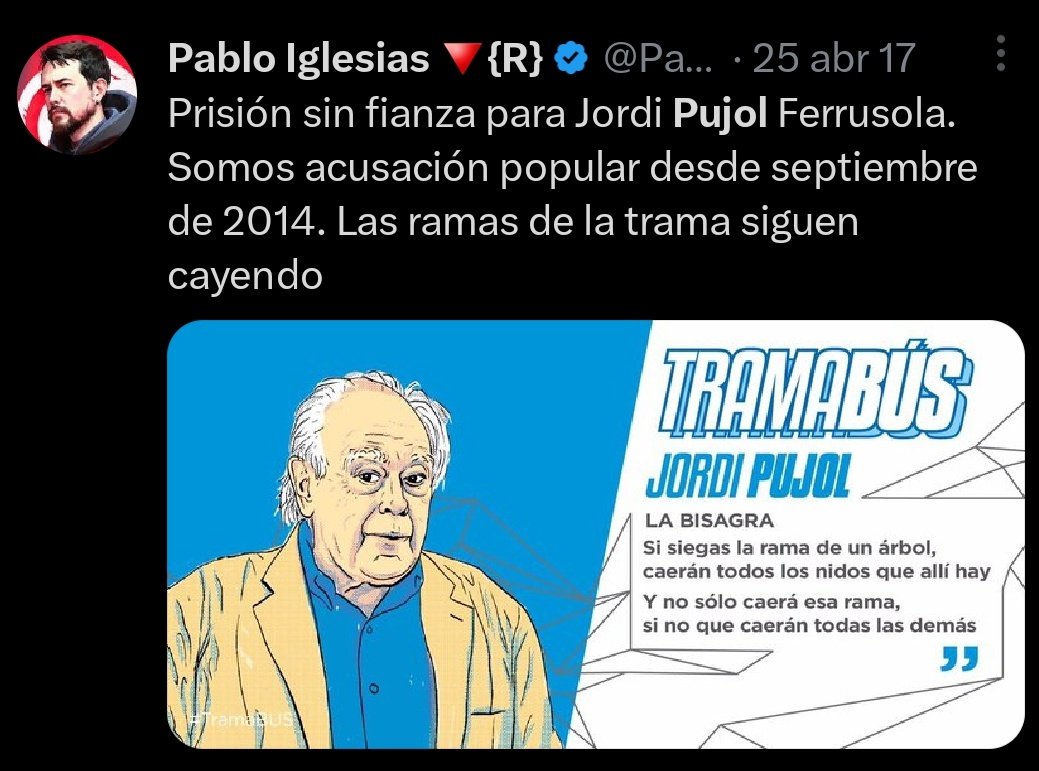 Capitana_espana's tweet photo. Hace más de una década llegaron a la política para mejorar tú vida y arreglar los problemas de la gente... Terminaron para mejorar la suya y solucionar los problemas del Clan Pujol. https://t.co/pOjKqk2vUf