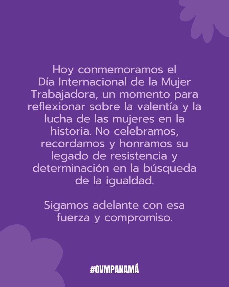 Un día como hoy en 1908,un incendio en una fábrica en EEUU cobró la vida de cientos de trabajadoras cuando éstas demandaban mejores condiciones laborales, salarios y derechos básico. Se insta  en lugar de "celebrar" a "conmemorar" cada #8deMarzo como el #Diadelamujertrabajadora