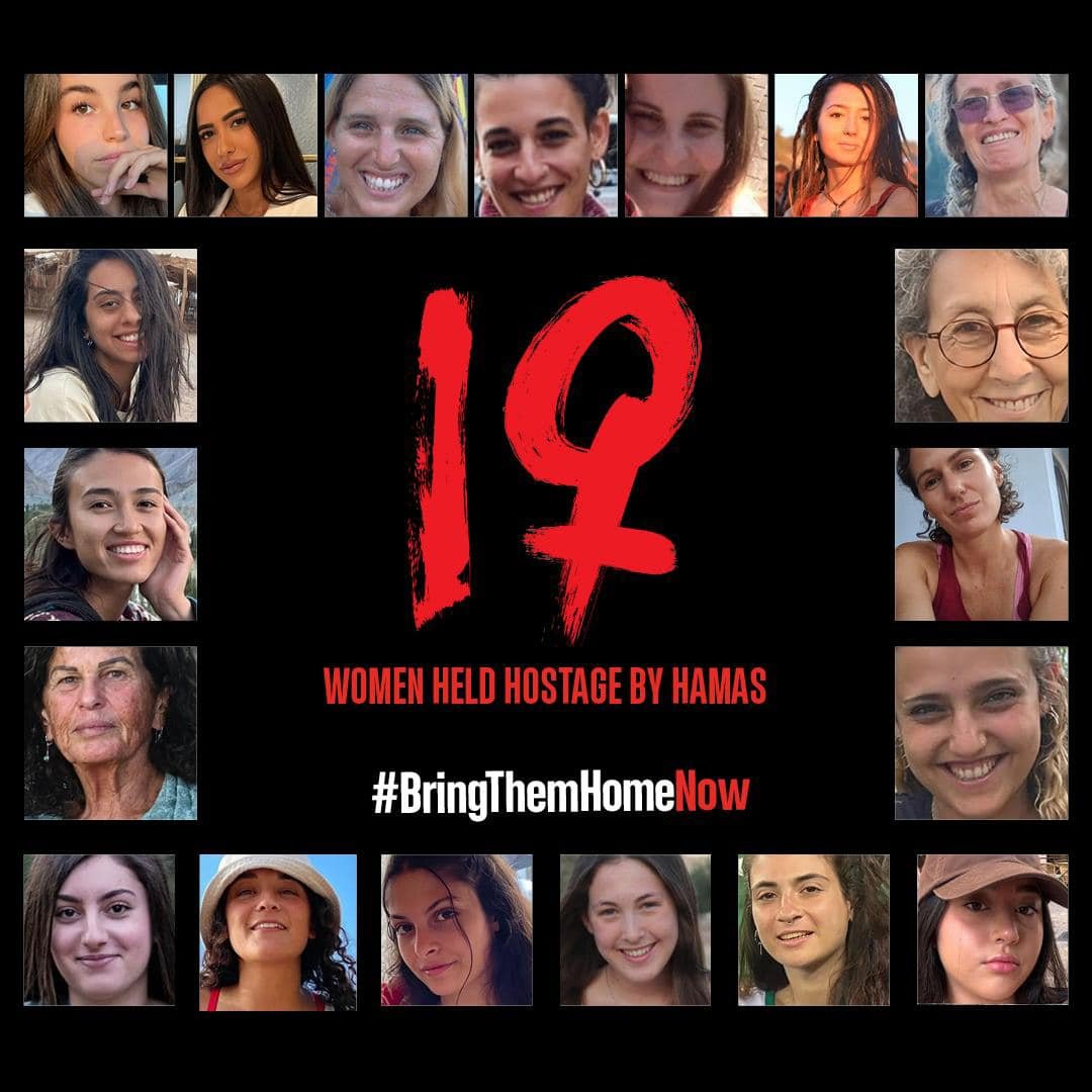 19 women are still held by Hamas (Iran) in Gaza. Multiple rapes. Human trafficking. Beating. Chained. Women who are marching in support of 'Palestine' are aiding these crimes against women. #InternationalWomensDay #Israel