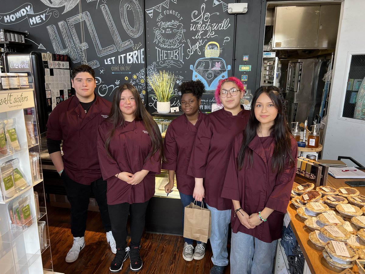 3/8/24, Lockhart High School culinary students visited several locally owned businesses and learned about their stories.
Hydroponic plant nursery, Poco Loco, The Culinary Room,  Good Things Grocery, and Commerce Cafe.