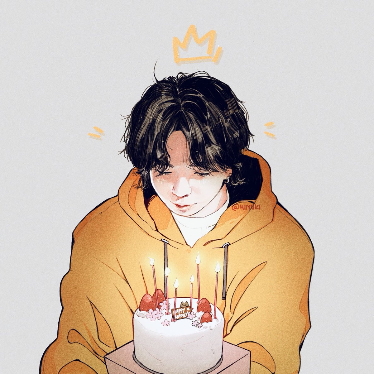 「Make a wish, Yoongi :)#HappyBirthdaySUGA」|mai 🍊のイラスト