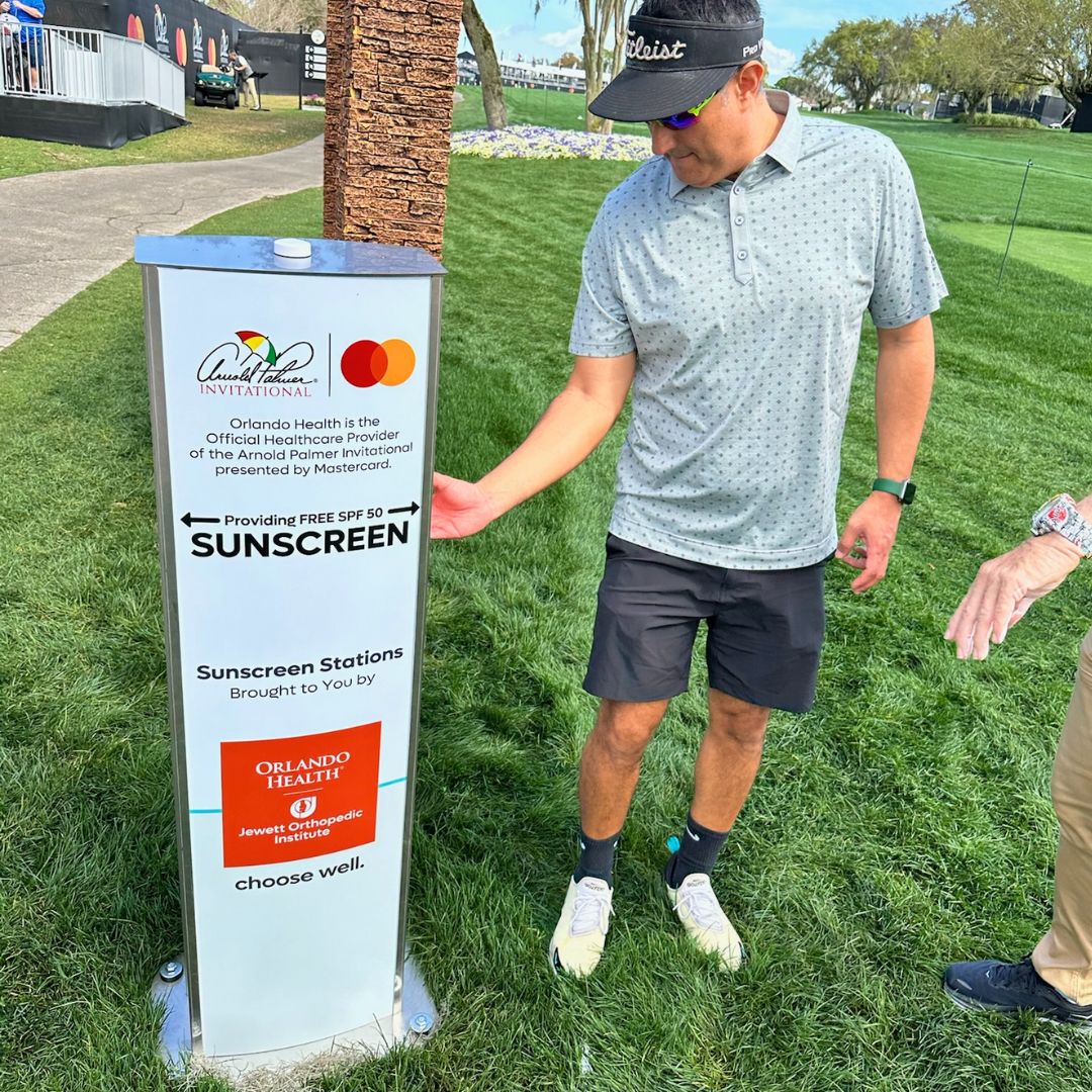 Proud to serve as @apinv’s official healthcare provider this year. ⛳ From sunscreen stations to emergency support at our medical tent, we’ve got attendees covered. 👍 #OrlandoHealth #ChooseWell #APInv