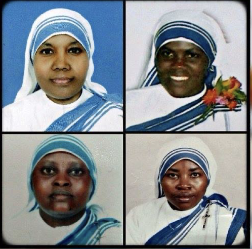 ProtecttheFaith's tweet photo. The beautiful faces of Sisters martyred in Yemen by Muslim cowards who murdered unarmed, defenceless nuns

Clockwise: Sr Anselm, Sr Reginette, Sr Marguerite, Sr Judith. https://t.co/DS8nlOfw7k