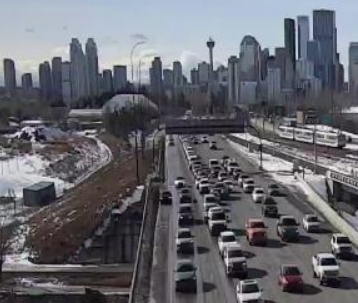 NewsRadioCGY's tweet photo. Stall on Memorial Drive at Deerfoot Trail NE on EB RH shoulder.
#DistractionAction
#ABRoads #yyctraffic https://t.co/5m9221Hnx9