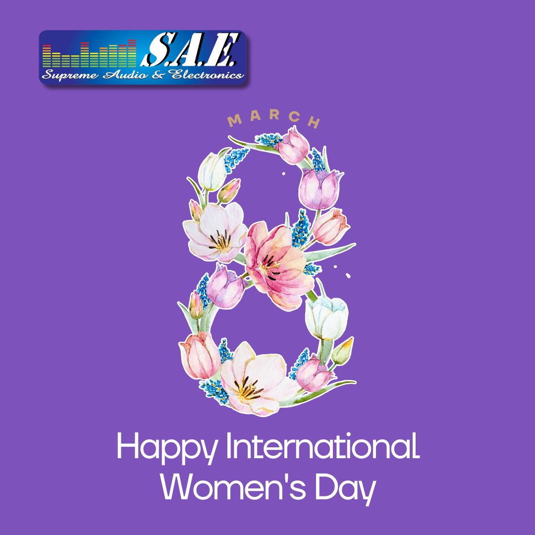 SupremeAudioE's tweet photo. There is no limit to what we, as women, can accomplish." —Michelle Obama
Happy International Women's Day!

#HappyInternationalWomensDay #InternationalWomensDay #IWD2024 #WomensDay #Womensrights #YourSupremeCustomization #Audio #Electronics #Music #Jamaica https://t.co/Bm3GANTXCN