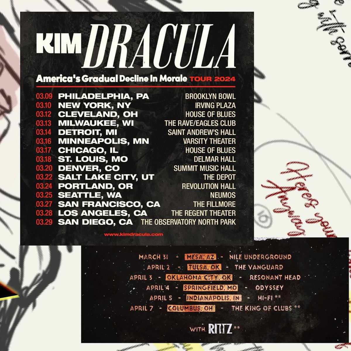 ππππππ (@tallah__) on Twitter photo β οΈWe start our tour with <a href="/kimdrac/">Kim Dracula</a> tomorrow in Philly βοΈWill you come out and make us happy? π π β οΈWe start our tour with <a href="/kimdrac/">Kim Dracula</a> tomorrow in Philly βοΈWill you come out and make us happy? π π