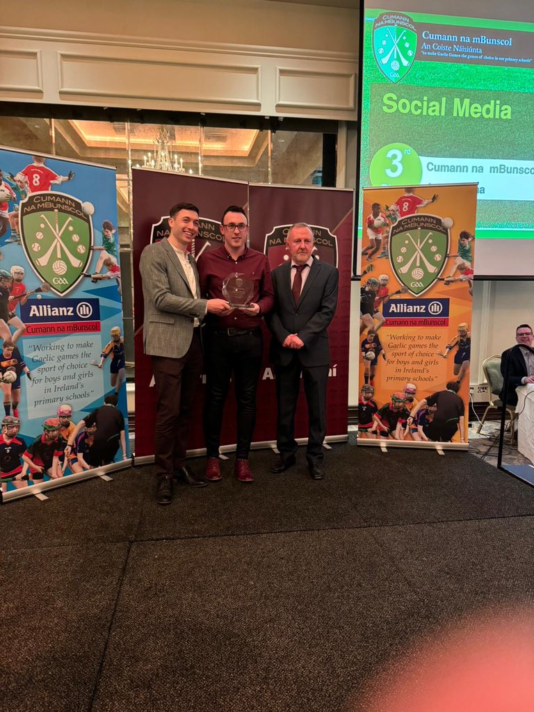 Congratulations to Master McParland who picked up an award in the Social Media Category at this evening’s @armaghcnamb awards 🤩