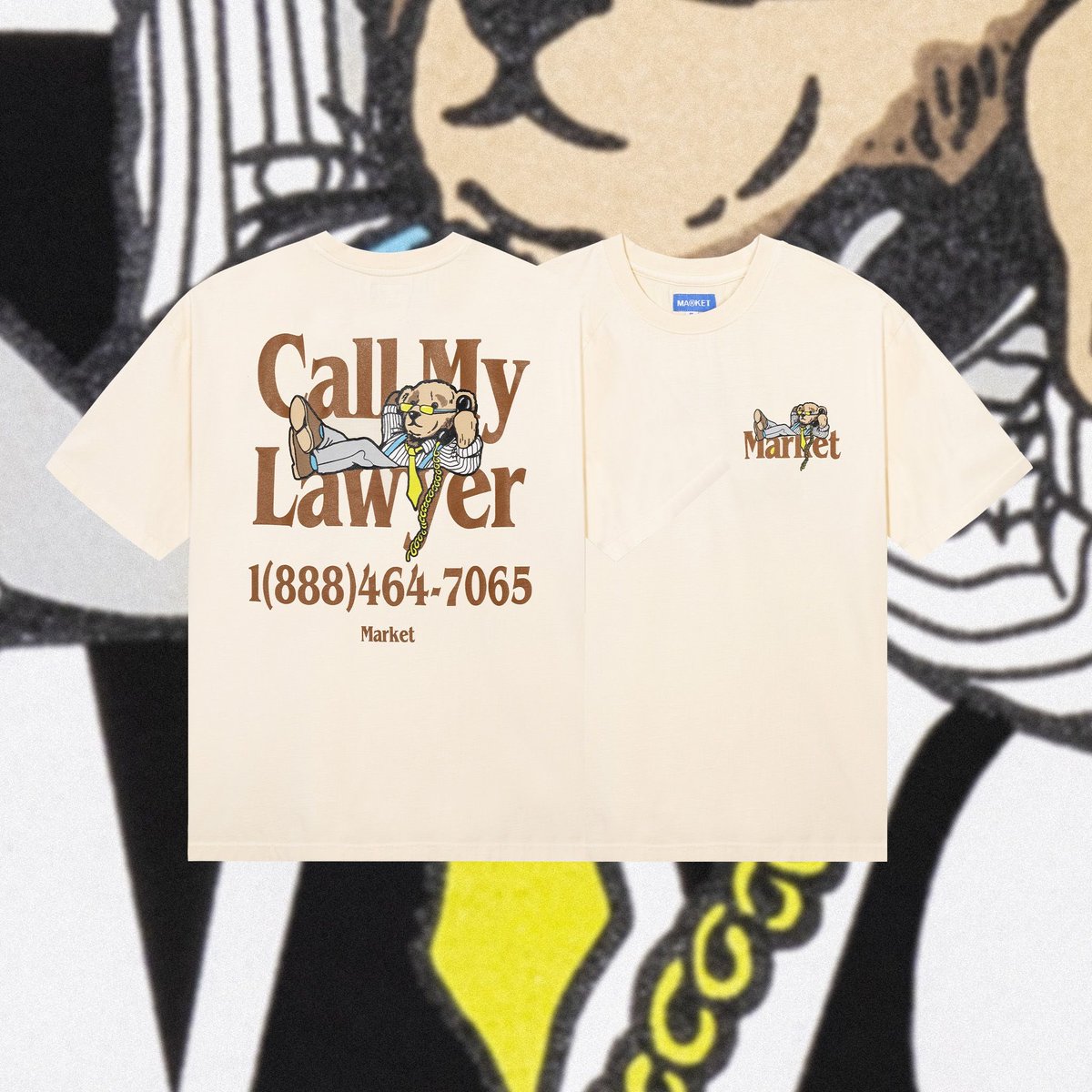 Call My Lawyer but put a bear on it. Available now on MarketStudios.com