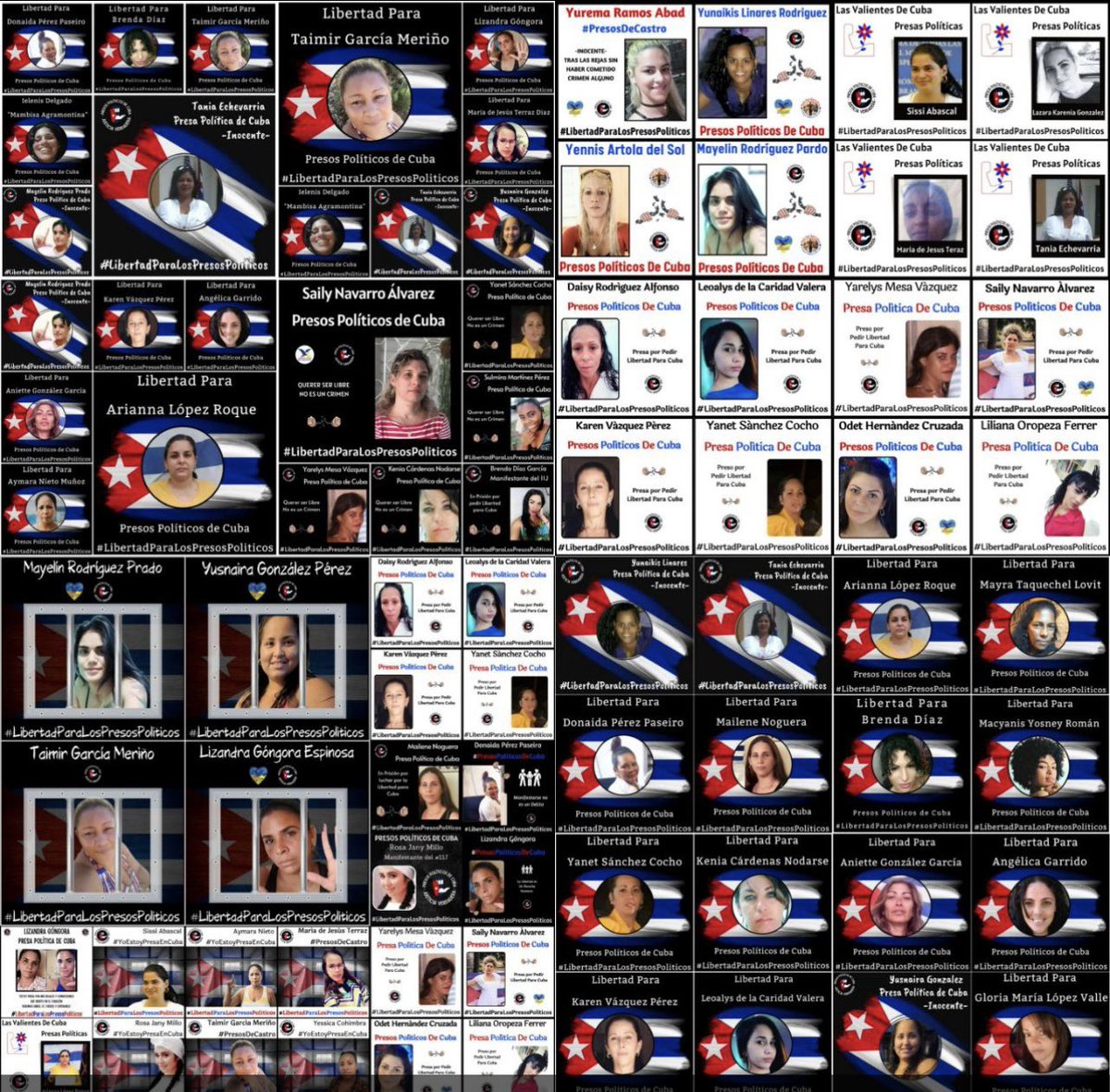 🇨🇺🇨🇺🇨🇺🇨🇺🇨🇺🇨🇺🇨🇺🇨🇺🇨🇺🇨🇺🇨🇺🇨🇺🇨🇺🇨🇺Nuestras Presas Políticas necesitan visibilidad!!
Nos ayudas con un RT🙏🙏
Apelamos a la comunidad internacional!
Gracias!!
#LiertadParaLasPresasPolíticasDeCuba
#Cuba