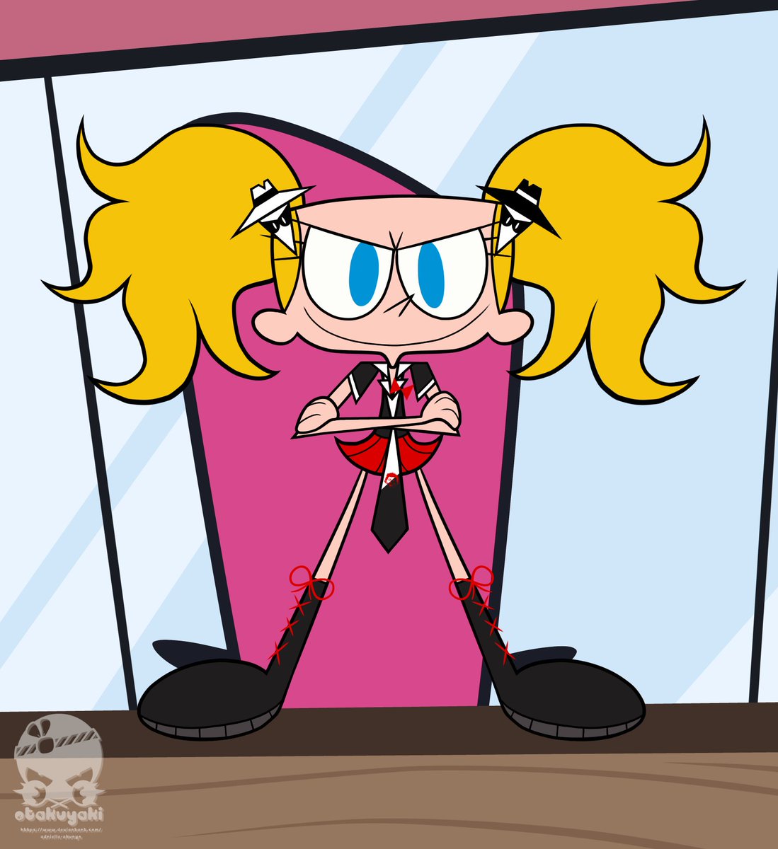 'I had to get rid of you guys in order to make room for new shows on Cartoon Network, like MAD!'

Here is Dee Dee Enoshima. 🩰🤍🖤🚫
---
#CartoonNetwork #dexterslaboratory #MAD #MADParody #danganronpa