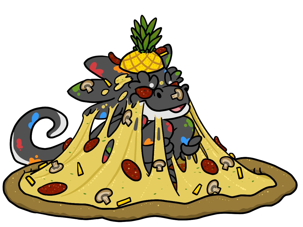 ZekonPost's tweet photo. @Toonbold hiding in pizza https://t.co/hKgwBPWjcr
