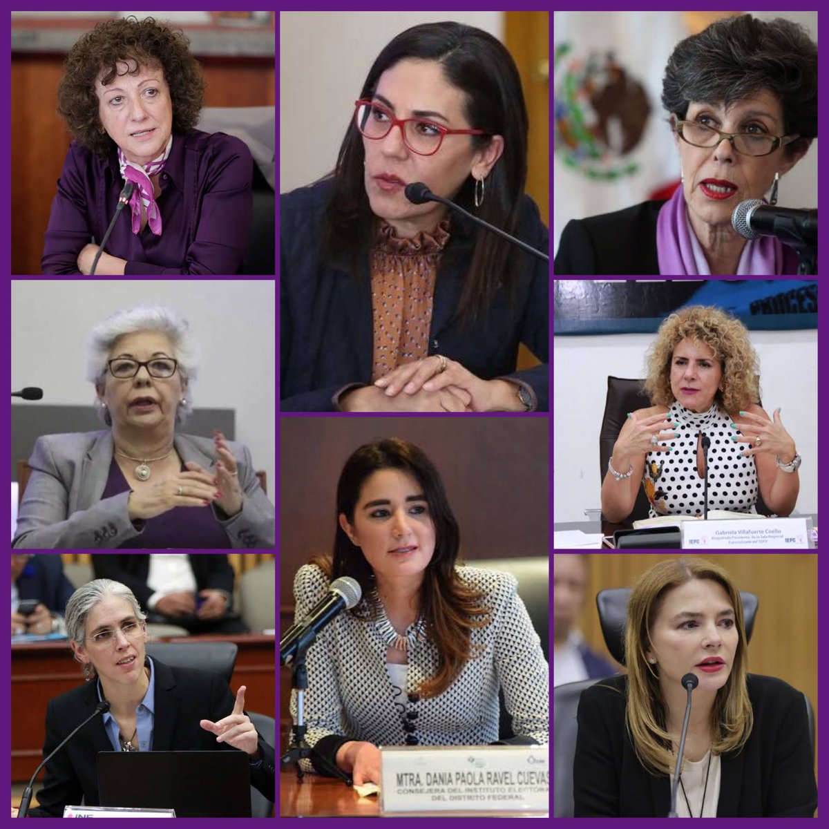 ExLibrisElect's tweet photo. Las mujeres de quienes he aprendido mucho en materia electoral, destacables en la herradura de la democracia🟣🗳️

Incluso a de 2 de ellas mucho les aprendí y les respeto su legado en el ámbito de la Transparencia, Acceso a la Información y Protección de Datos. https://t.co/Frb2sVzD9P