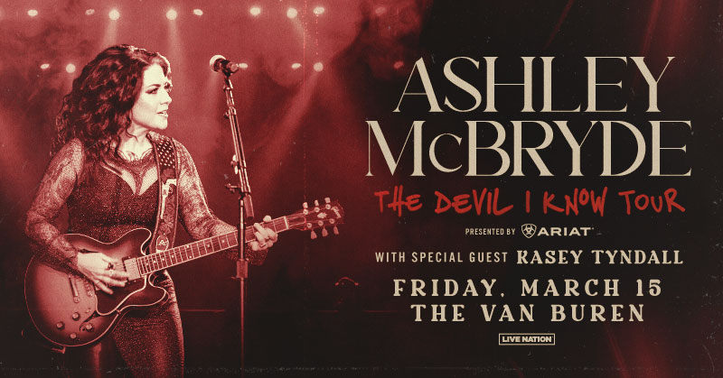 Tickets are going fast for @ashleymcbryde's #TheDevilIKnowTour on Friday, March 15 with @KaseyTyndall! 🫶 Don't miss out!

🎟 Get your tickets here: livemu.sc/3PbquhB